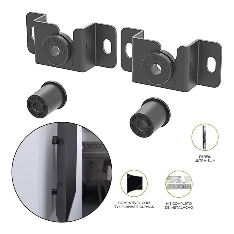 Suporte para TV Universal Fixo Smart LED LCD 4K Parede…