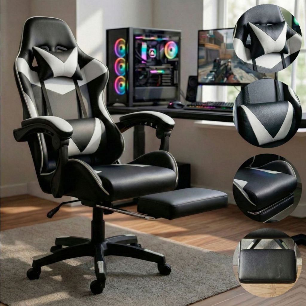 Cadeira Gamer Profissional Escritório Ergonômica…