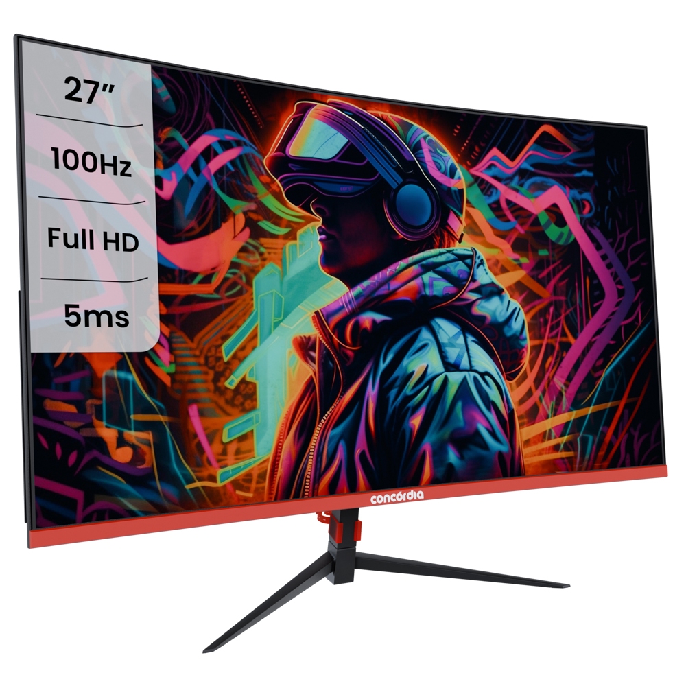 Monitor Gamer Curvo 27'' CZ270F Concórdia 100HZ LED FULL…