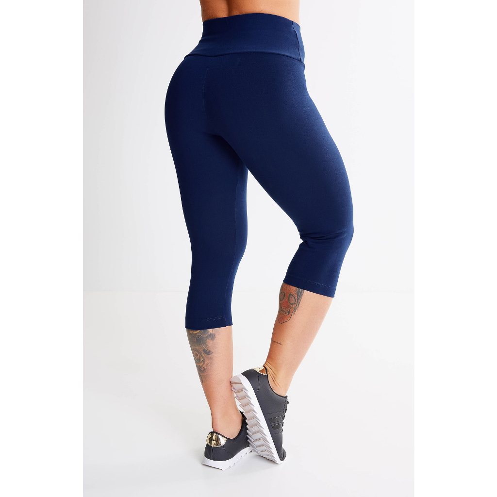 KIT 2 CORSARIO LISA FEMININA COS ALTO FITNES ACADEMIA