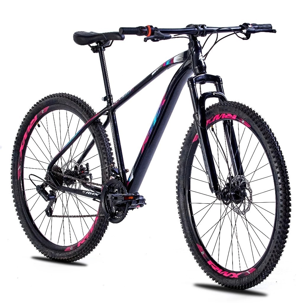 KIT BICICLETA BIKE MTB AÇO CARBONO RWX ARO 29 21V